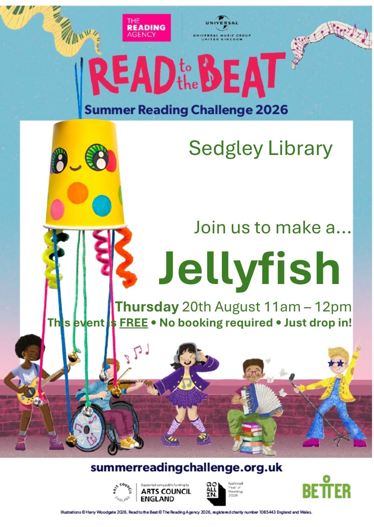 Sedgley Library - Summer Reading Challenge: Jellyfish